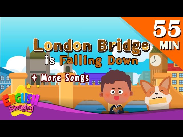 London Bridge is Falling Down + More Nursery Rhymes | Fast Song | Kids Songs by English Singsing