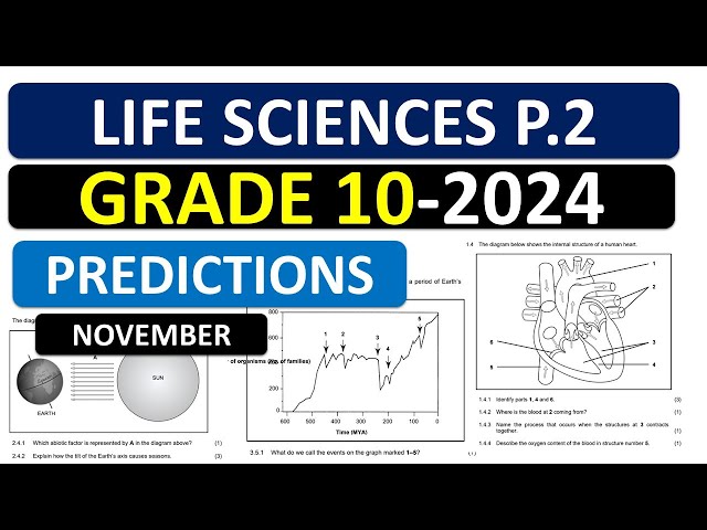 LIFE SCIENCES GRADE 10 P.2 PREDICTIONS 2024, PREDICTION LIFE SCIENCES G10 P.2 THUNDEREDUC BY M SAIDI