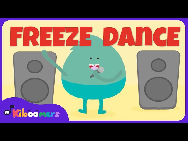 Party Freeze Dance Song - THE KIBOOMERS Preschool Songs - Circle Time Game