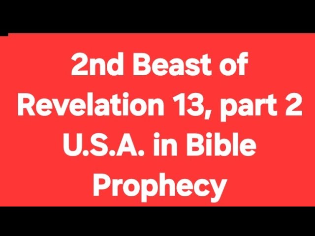 2nd Beast od Revelarion 13 oart 2 #prophecy #bible #usa