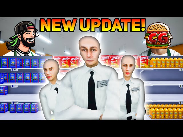 Our Grocery Store Hired EMPLOYEES! - Grocery Store Simulator