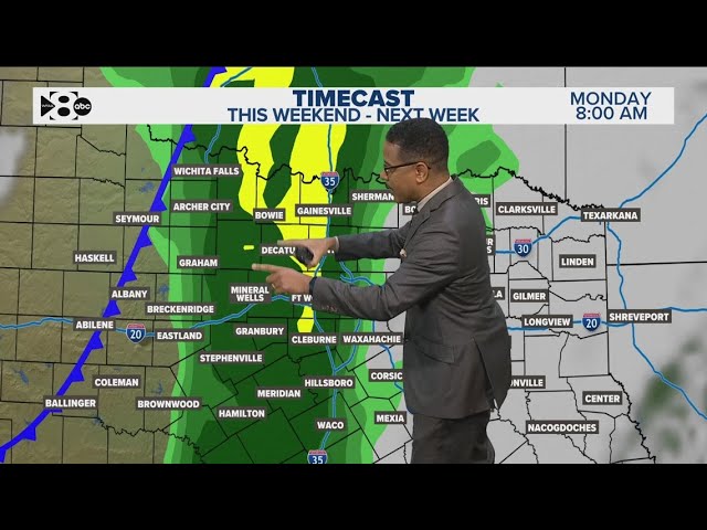 DFW weather: North Texas rain and storms forecast this weekend