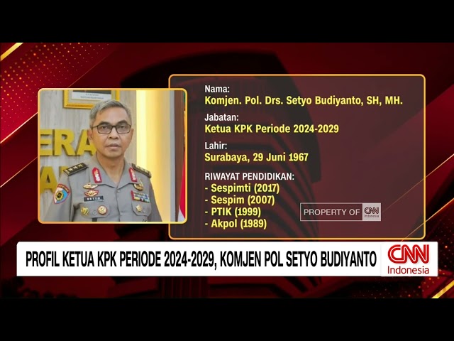 Setyo Budiyanto Jadi Ketua KPK