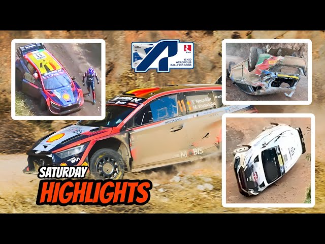 SATURDAY HIGHLIGHTS | Wrc EKO Acropolis Rally Greece 2023 • Action, Crases and Max Attack