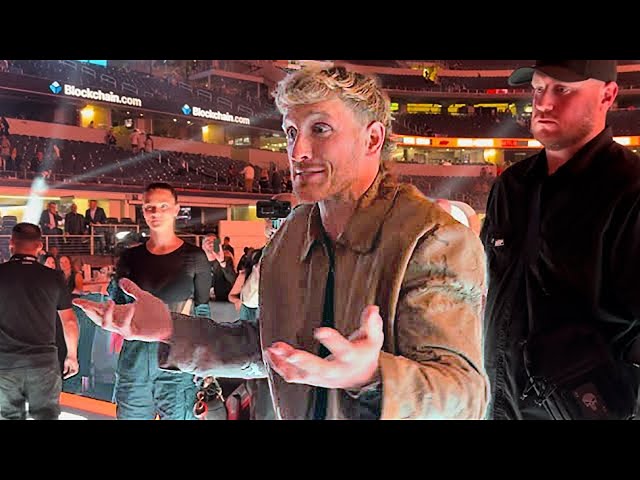 Logan Paul reacts to Jake Paul beating Mike Tyson seconds after fight!