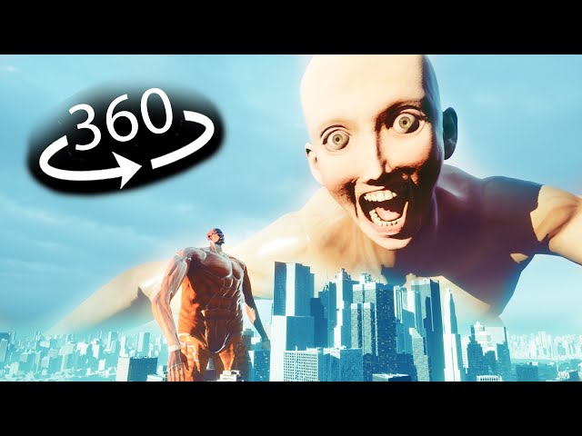 360° BIGGEST TITAN SIZE EVER! | Attack on Titan