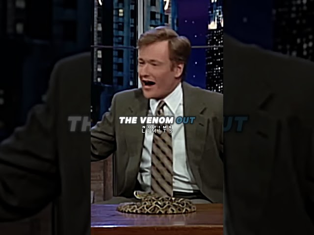 Rattlesnake Nearly Bites Conan O'Brien Live on TV