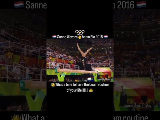 Sanne Wevers Beam Rio 2016 🇷🇺🥇