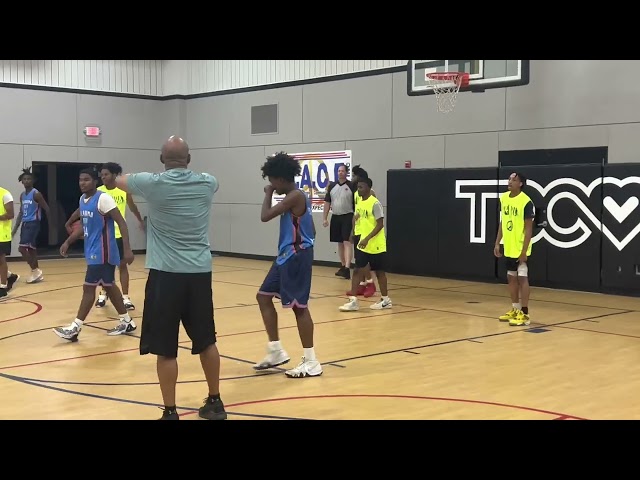 Tulsa Dream Center Peace League. Team Yellow VS Team Blue. One shoe layup.