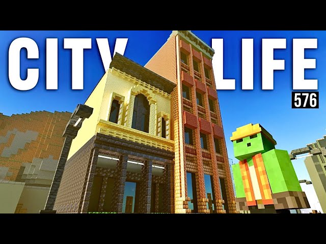 Realistic SHOPS In My City! - Let's Play Minecraft 576