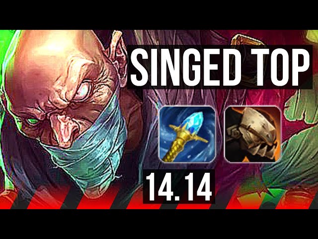 SINGED vs ILLAOI (TOP) | Rank 5 Singed | VN Challenger | 14.14