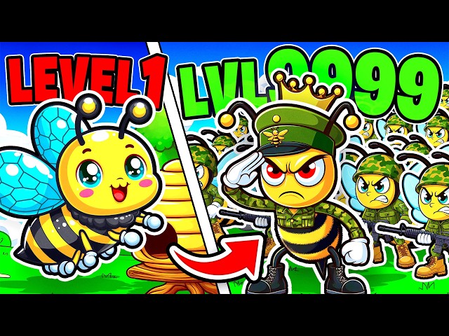 Upgrading 1 BEE to 100,000 BEE ARMY in Pocket Bees