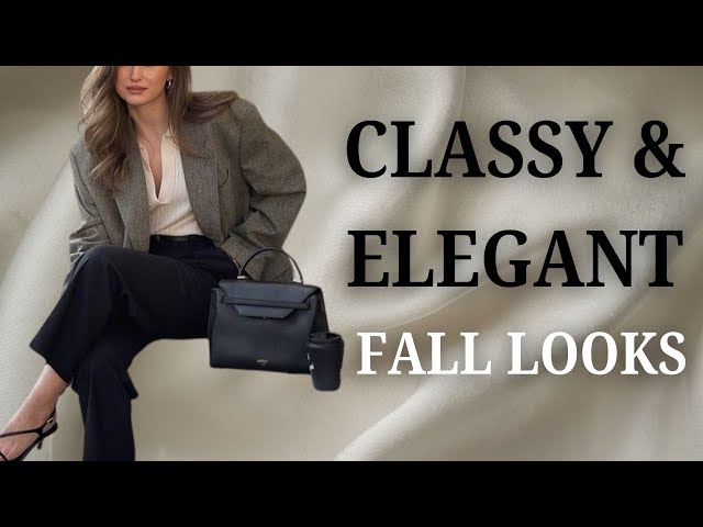 "Elegant Fall Outfits 2024: Chic and Classy Looks"