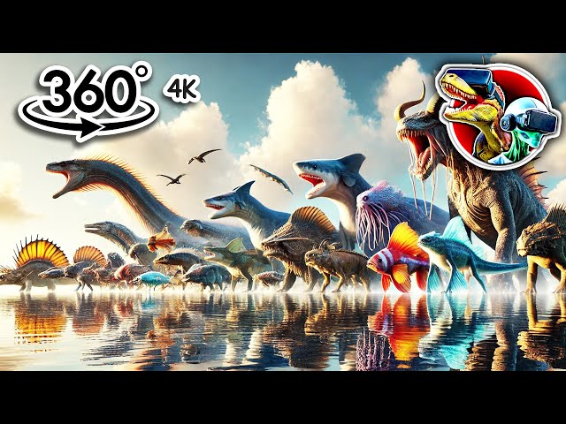 360 Sea Monsters Size Comparison | 360 video 4K