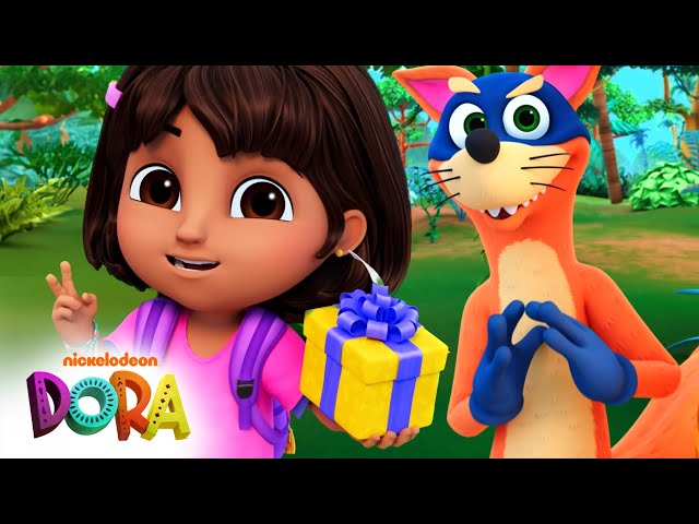 Swiper Tries to Swipe His Own Birthday Present! 🎁 BRAND NEW SCENE | Dora & Friends