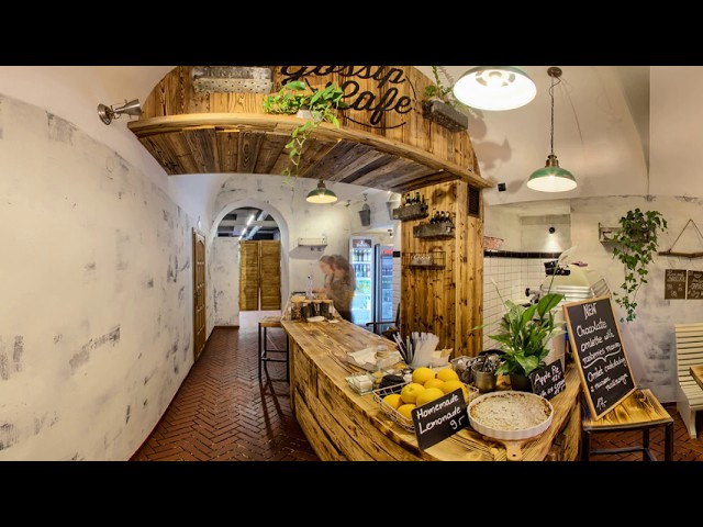 Wirtualny spacer Google - street view w Gossip Cafe Kraków - wideo prezentacja 360