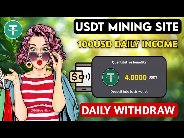 New Usdt Earning Site Usd Mining Site 2024 Best Investment Usdt Earning Website