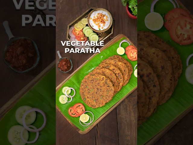 Mixed Vegetable Paratha | Lunch Recipes | Paratha Recipe #shorts #vegetableparatha #paratha