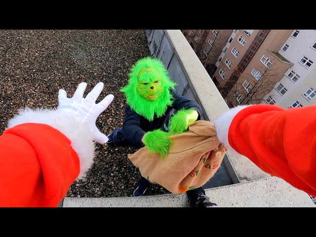 Parkour Santa VS The Grinch | Parkour POV Chase 2020