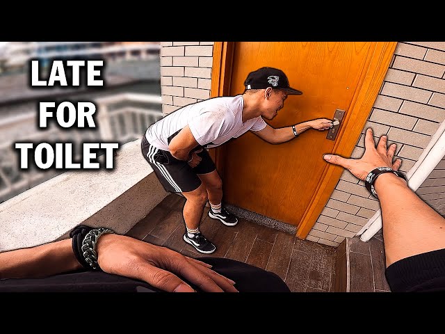 LATE FOR TOILET | Parkour POV Escape From Toilet Security | Đi Tìm Toilet