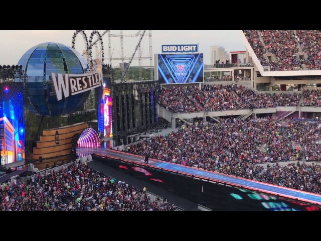 WWE live Wrestlemania 33 intro