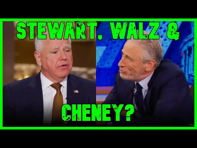 ‘DO WE HAVE TO?’: Jon Stewart GRILLS Tim Walz About Dick Cheney | The Kyle Kulinski Show