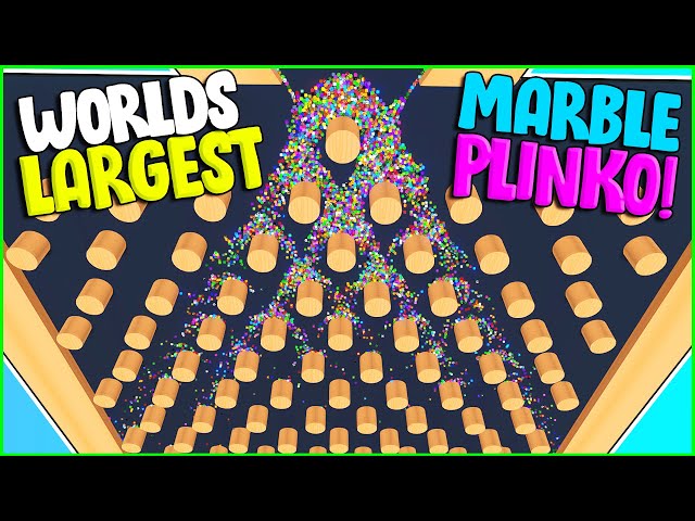 Making The WORLDS Largest PLINKO Marble Run - Marble World