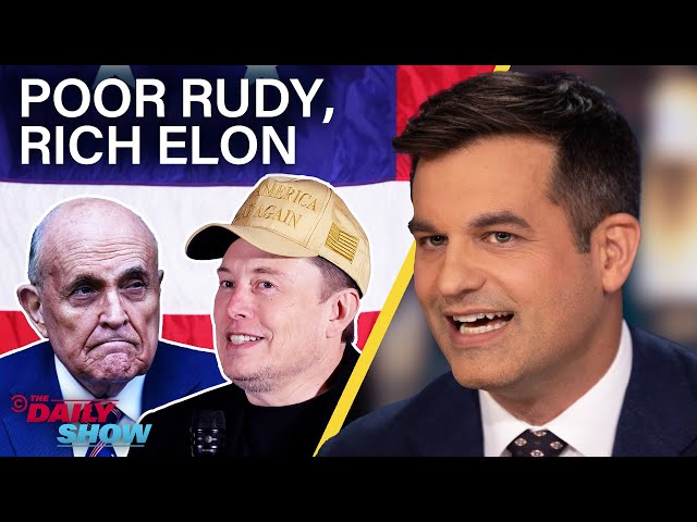 Giuliani Goes Broke While Elon Musk Gifts Millions in Trump Voter Sweepstakes | The Daily Show