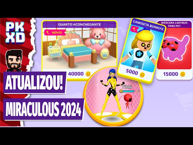 PK XD UPDATED! MIRACULOUS 2024, FREE ITEMS, ITEMS FOR COINS, CHRONO BUG TRANSFORMATION