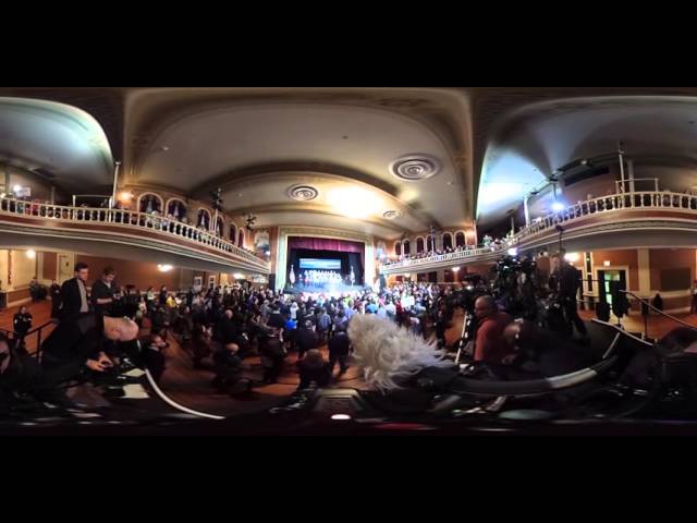 360° view of Bernie Sanders' rally in Rochester, N.H.