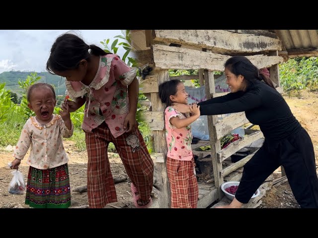 The cruel girl came to tease Minh Thu's daughter and was caught red-handed