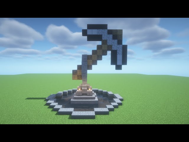 Come Costruire UN MONUMENTO DI UN PICCONE Su Minecraft!!!