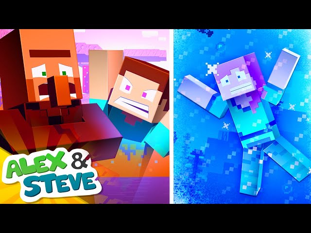 WOULD YOU RATHER (Minecraft Animation) - Alex and Steve Life