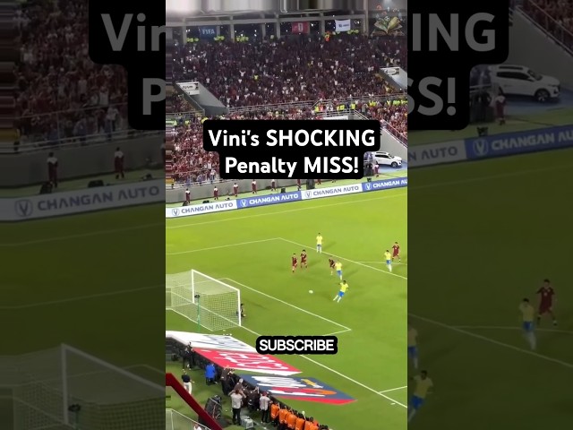 VINICIUS JUNIOR'S Shocking Penalty Miss Against Venezuela!