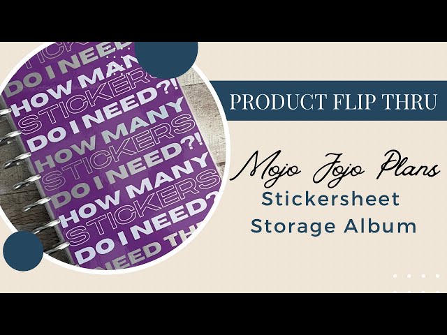 New Sticker Storage Solution! | Sticker Storage Album | MojoJojoPlans