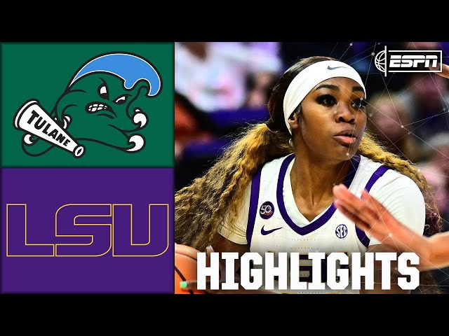 Tulane Green Wave vs. LSU Tigers | Full Game Highlights | ESPN College Basketball