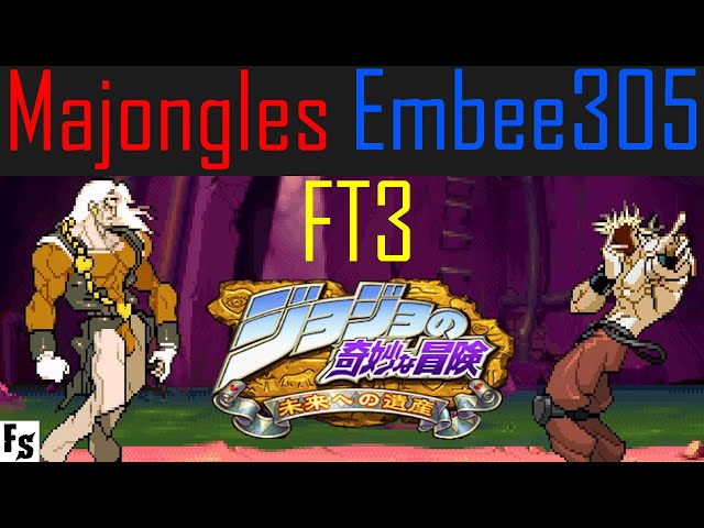 JJBA: Heritage for the Future - Majongles [Avdol/Vanilla Ice] vs Embee305 [Shadow Dio] Fightcade FT3