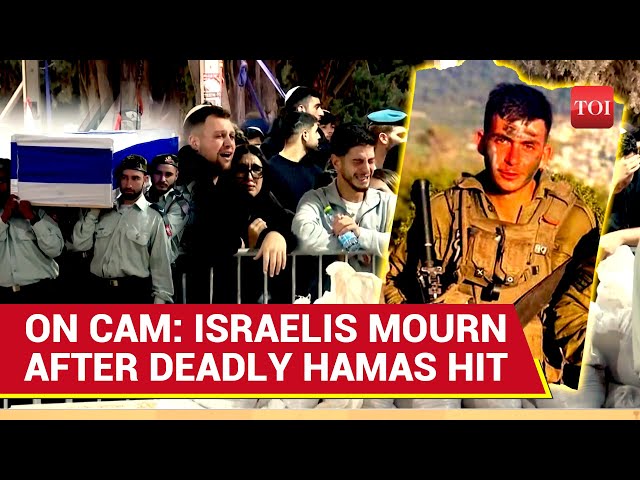 Israeli Soldiers Cry After Hamas Attack; Unusual Scenes At IDF Soldier's Funeral | Gaza War