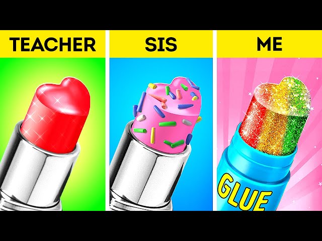 BEST DIY SCHOOL SUPPLIES 🤩 Genius School Hacks for Students By 123 GO! LOL