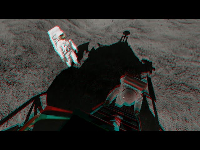 Stereo 360 sample of the Buzz Aldrin descending the ladder in "Excursion: 137 Minutes on the Moon"