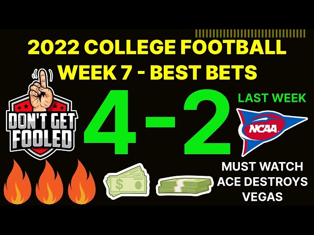 Easy Money 2022 l College Football Week 7 Picks  Predictions l Best Bets Handicapper Expert 10/15/22