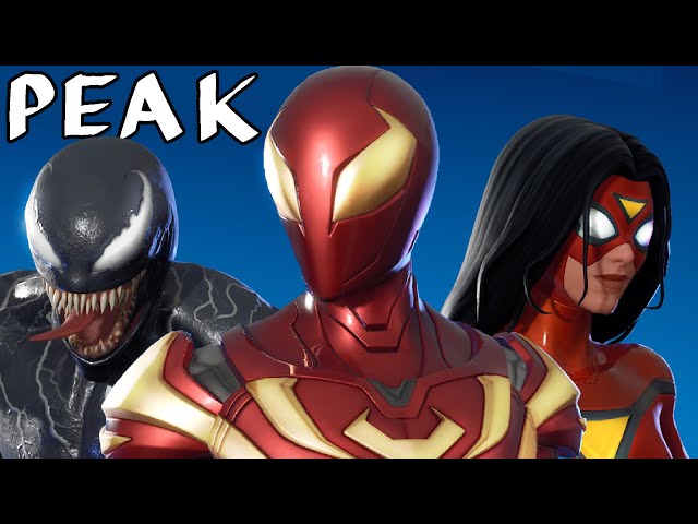 Reviewing new SPIDER-MAN FORTNITE Skins