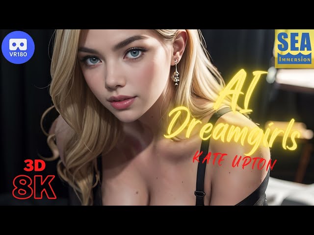 AI Dreamgirls  ( Kate Upton ) in 8K 3D VR180 - meet them up close, face-to-face!