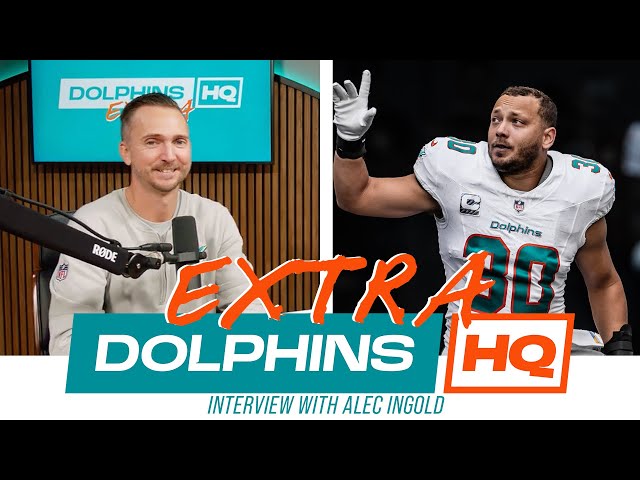 EXCLUSIVE Alec Ingold on his GAME-WINNING Touchdown vs Patriots l Dophins HQ l Miami Dolphins