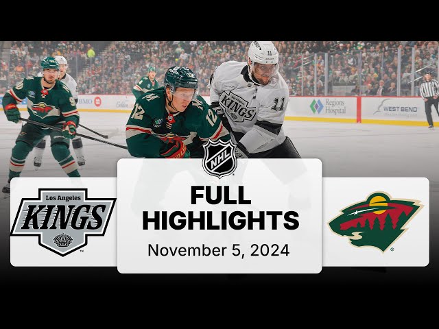 NHL Highlights | Kings vs. Wild - November 5, 2024