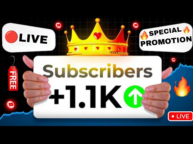 📢Get 1000 + Subscribers Free ||🔴Live Channel Promotion || 😍😍Live Channel Checking And Promotion🔥🔥