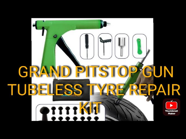 Grand pitstop gun tubeless tyre PUNCTURE REPAIR KIT review and working process by AZAD TYRE