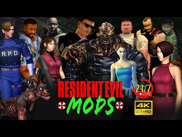 🔴24/7 RESIDENT EVIL MOD STREAM  バイオハザード ☣️ Walkthrough Marathon 4K 🎬 Relax&Sleep バイオハザード