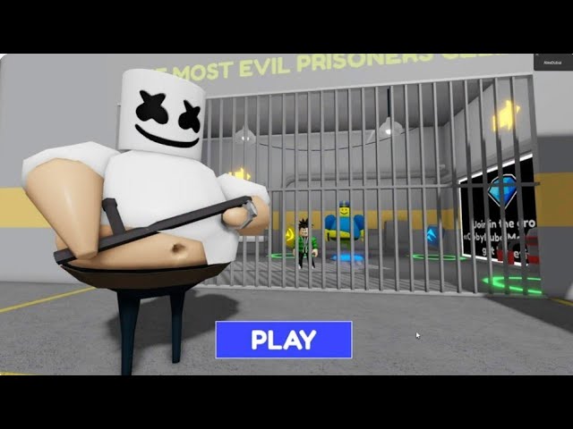 UPDATE MARSHMALLOW BARRY'S PRISON RUN OBBY #roblox #scaryobby #gaming #obby #viralvideo #ytshorts