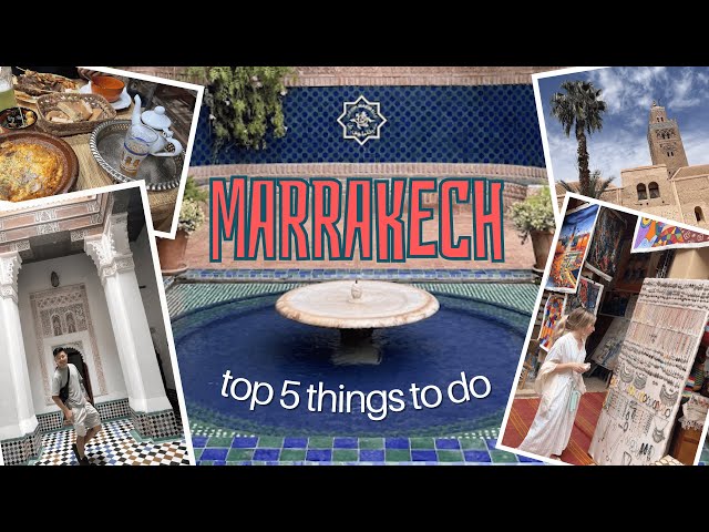 Discover Marrakech, Morocco 🇲🇦: Top 5 Things to Do in 360° Virtual Tour | Souks, Palaces & Gardens